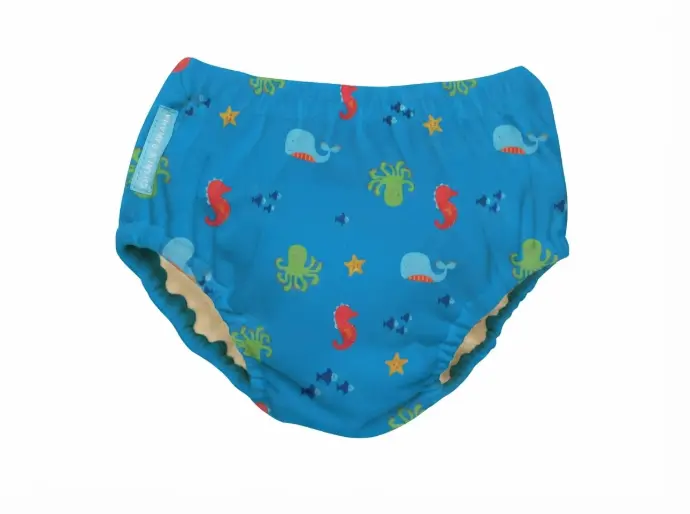 Charlie Banana 2-in-1 Zwemluier en Oefenbroekje - Under the Sea - Maat S (5-7 kilo)