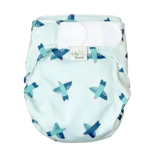 [BA-2026-00400] Lilybum Wasbare Zwemluier Birds maat M (9–16 kg)