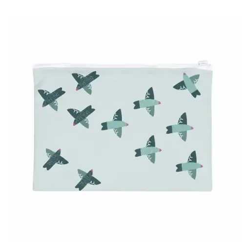 [BA-2026-00406] Lilybum Mini Wetbag Birds – Wipes Bag (18,5 × 15 cm)