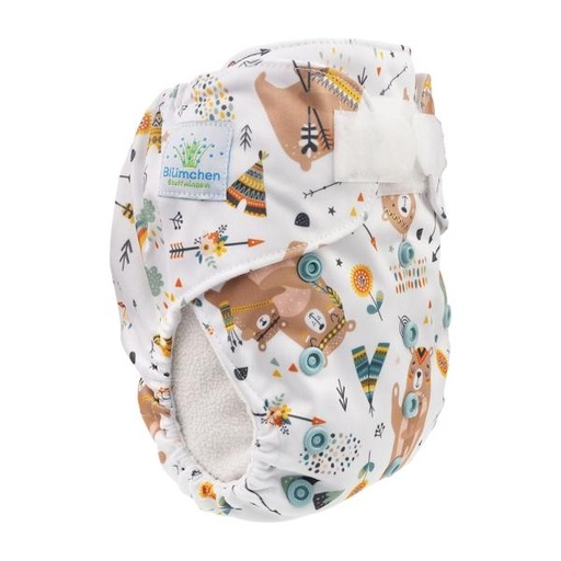 [BB-44444] Blümchen Pocketluier Mama Beer - Klittenband