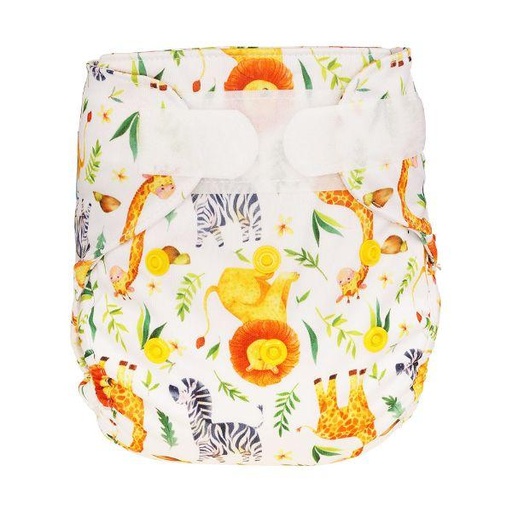 [BB-53678] Blümchen Overbroekje Zebra Newborn (3–7 kg) – Klittenband
