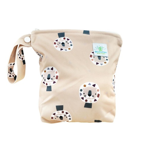 [BB-63322] Blümchen wetbag met brede bodem - Cozy Elephant - Maat S (2 luiers) (kopie)