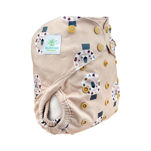 [BB-63259] Blümchen Overbroekje Cozy Lion OneSize (4–15 kg) – Drukknoopjes