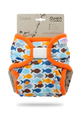 [BB-46556] Petit Lulu Overbroekje Goudvis (Goldfish) XL (12–17 kg) – Klittenband