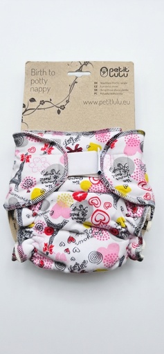 [BA-2026-00438] Petit Lulu Voorgevormde luier OneSize – Paris – Klittenband