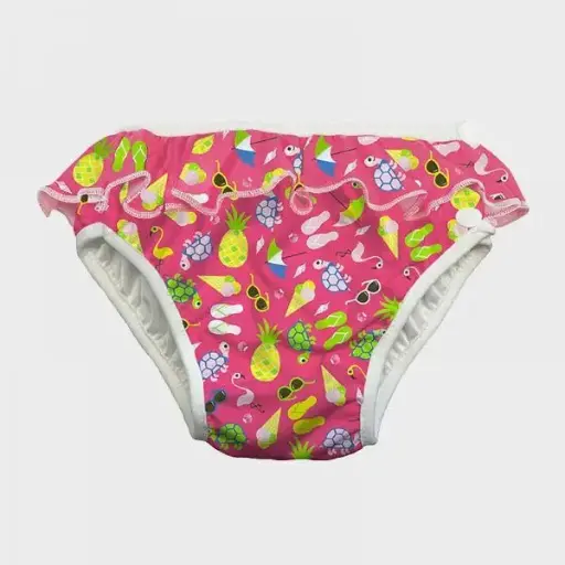 [BA-2026-00460] Vimse Zwemluier Yellow Pink Beach Life - Maat L (9-12 kilo) 