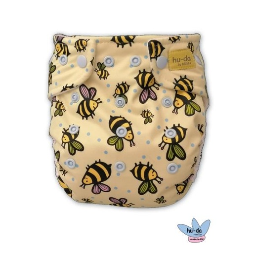 [BB-54980] Hu-Da SuperSoft overbroekje Bijen - OneSize (4-15 kilo)