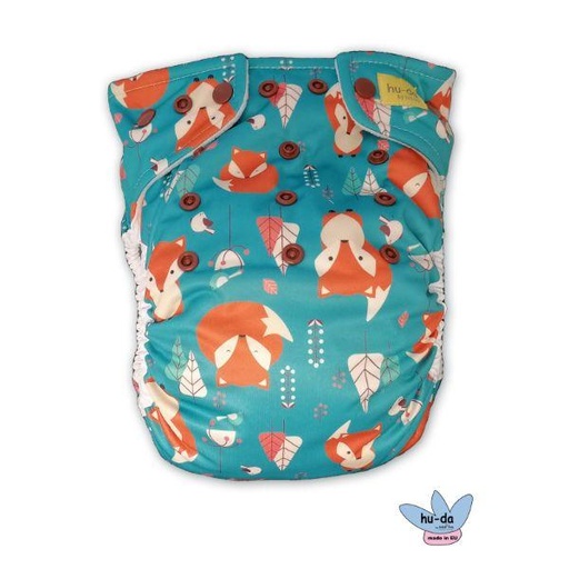 [BB-54962] Hu-Da SuperSoft overbroekje Vosjes - OneSize (4-15 kilo)