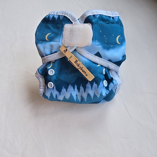 [BA-2026-00199] Thirsties Duo Wrap – Verstelbaar Overbroekje | maat 1 | 3-8 kg | Klittenband| Mountain Twilight