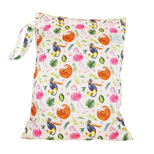 [BB-53689] Blümchen wetbag (4 luiers) Flamingo