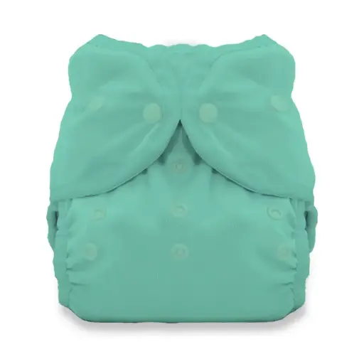 [BA-2026-00314] Thirsties Duo Wrap – Verstelbaar Overbroekje | maat 1 | 3-8 kg | Drukknoopjes | Seafoam
