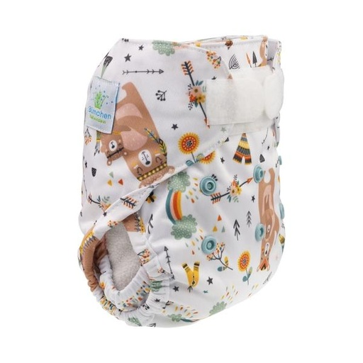 [BB-46154] Blümchen Overbroekje Mama Beer Newborn (3–7 kg) – Klittenband