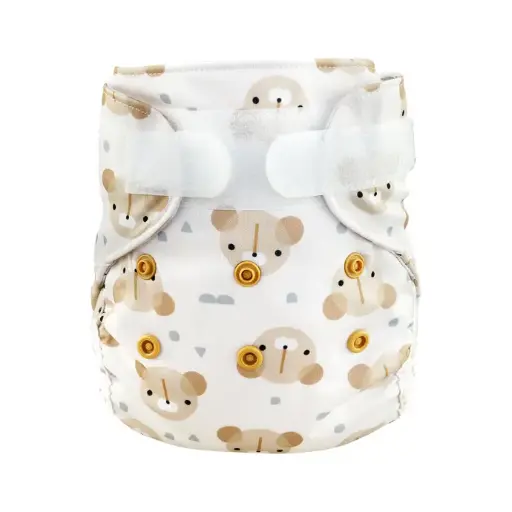 [BA-2026-00326] Blümchen Overbroekje Cozy Teddy Newborn (3–7 kg) – Klittenband