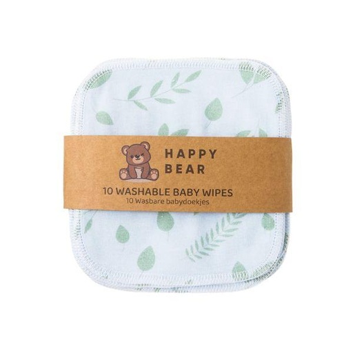 [BB-57208] HappyBear Babydoekjes - Set van 10 - Botanical