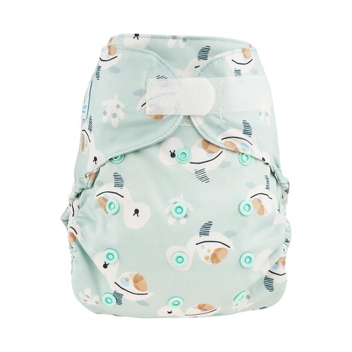 [BA-2026-00328] Blümchen Overbroekje Cozy Turtle OneSize (4–15 kg) – Klittenband