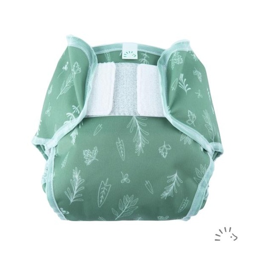 [BB-54876] Popolini PopoWrap Green Leaves - Maat XL (14-20 kilo)