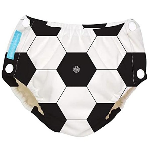 [BA-2026-00338] Charlie Banana Zwemluier Easy Snap- Soccer- Maat L (9-12 kilo)