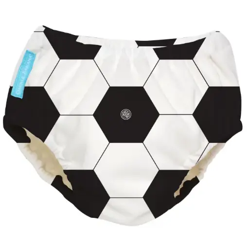 [BA-2026-00339] Charlie Banana 2-in-1 Zwemluier en Oefenbroekje- Soccer - Maat XL (13-25 kilo) 